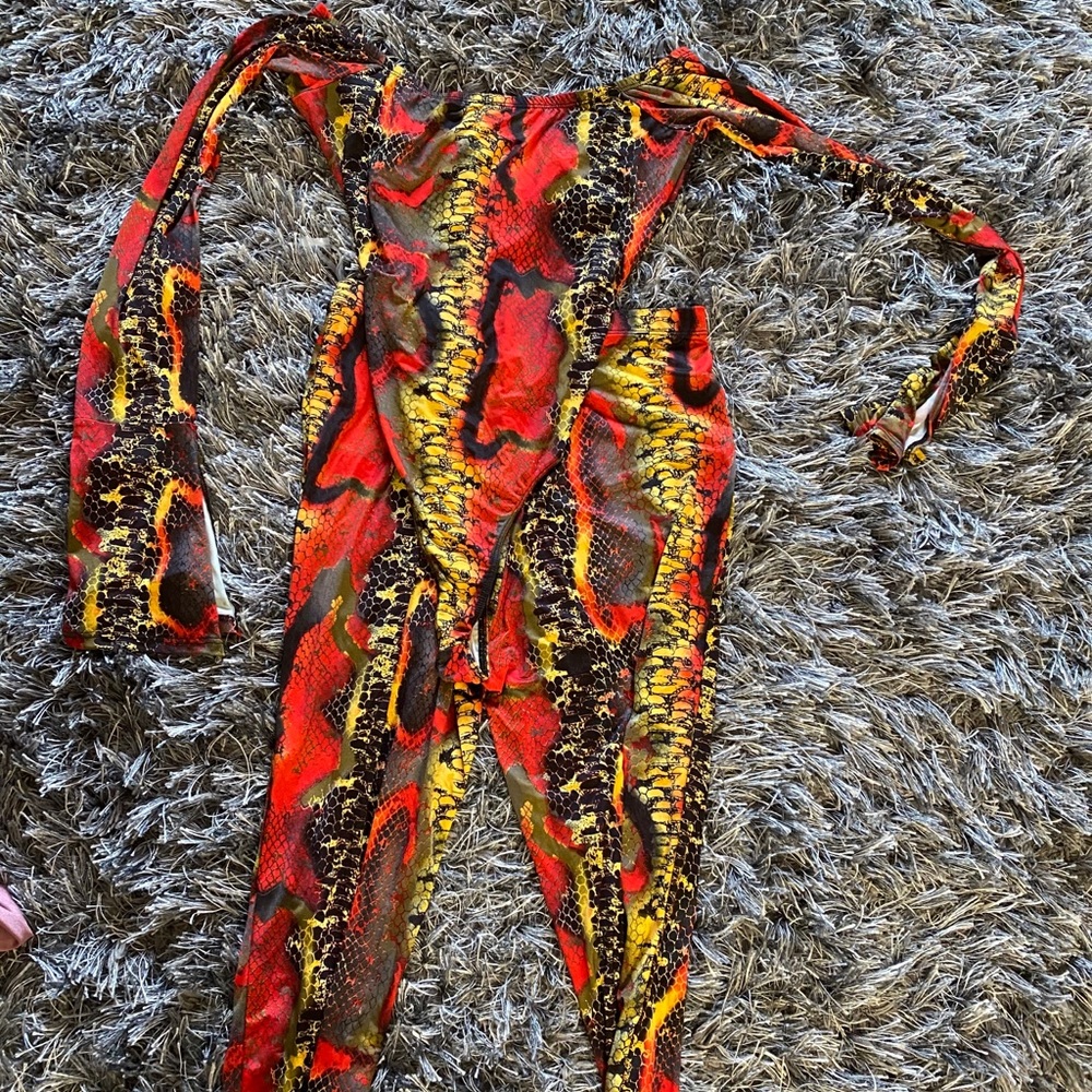 Snake skin two piece